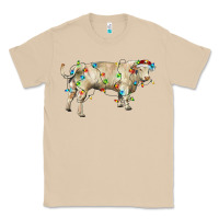 Mushroom Charolais bull with christmas lights Classic Tee - RanaPortraitStore