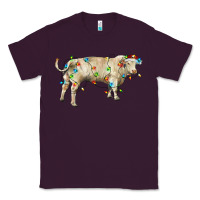 Plum Charolais bull with christmas lights Classic Tee - RanaPortraitStore