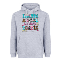 Heather Grey i am  99 angel but ohh that Heavyweight Hoodie - AdoDesignShop