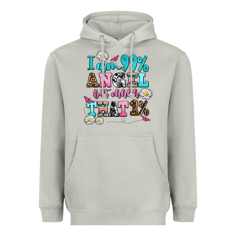 I Am  99 Angel But Ohh That Heavyweight Hoodie by AdoDesignShop | Teevron