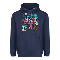 Navy i am  99 angel but ohh that Heavyweight Hoodie - AdoDesignShop