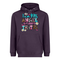 Plum i am  99 angel but ohh that Heavyweight Hoodie - AdoDesignShop