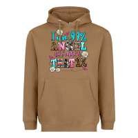 Toasted Coconut i am  99 angel but ohh that Heavyweight Hoodie - AdoDesignShop