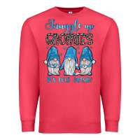Cardinal snuggle up gnomies it's cold outside Premium Sweatshirt - JahusDesignShop