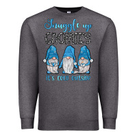 Charcoal Heather snuggle up gnomies it's cold outside Premium Sweatshirt - JahusDesignShop