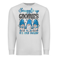 Dove Grey snuggle up gnomies it's cold outside Premium Sweatshirt - JahusDesignShop