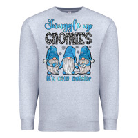 Heather Grey snuggle up gnomies it's cold outside Premium Sweatshirt - JahusDesignShop