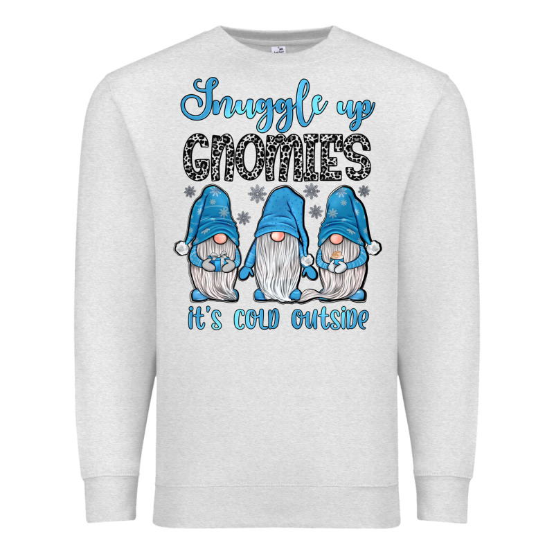 Snuggle Up Gnomies It's Cold Outside Premium Sweatshirt by JahusDesignShop | Teevron