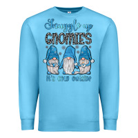 Ocean Blue snuggle up gnomies it's cold outside Premium Sweatshirt - JahusDesignShop