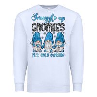 White snuggle up gnomies it's cold outside Premium Sweatshirt - JahusDesignShop
