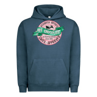 Pigment Midnight Navy reindeer brewed santa approved pink Urban Hoodie - MaliasSmallBusiness