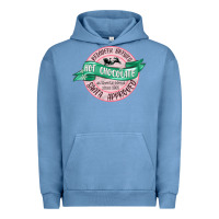 Pigment Pebble Blue reindeer brewed santa approved pink Urban Hoodie - MaliasSmallBusiness