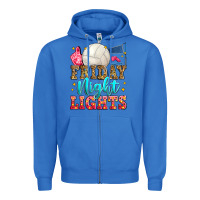 True Royal friday night lights volleyball Zipper Hoodie - Zillion Design Studio