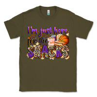 Army Green i'm just here for the snacks basketball Classic Tee - Zillion Design Studio