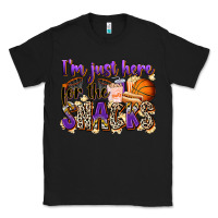 Black i'm just here for the snacks basketball Classic Tee - Zillion Design Studio