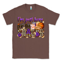 Chestnut i'm just here for the snacks basketball Classic Tee - Zillion Design Studio