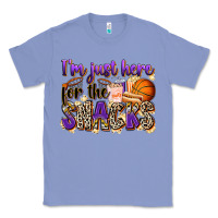 Colony Blue i'm just here for the snacks basketball Classic Tee - Zillion Design Studio