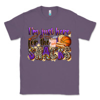 Lavender i'm just here for the snacks basketball Classic Tee - Zillion Design Studio