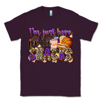 Plum i'm just here for the snacks basketball Classic Tee - Zillion Design Studio