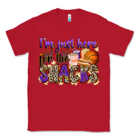 Red i'm just here for the snacks basketball Classic Tee - Zillion Design Studio