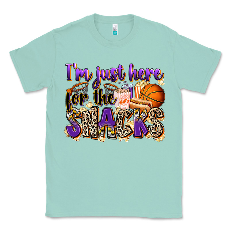 I'm Just Here For The Snacks Basketball Classic Tee by Zillion Design Studio | Teevron
