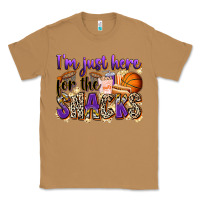 Toasted Coconut i'm just here for the snacks basketball Classic Tee - Zillion Design Studio