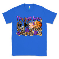 True Royal i'm just here for the snacks basketball Classic Tee - Zillion Design Studio