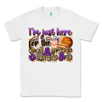 White i'm just here for the snacks basketball Classic Tee - Zillion Design Studio