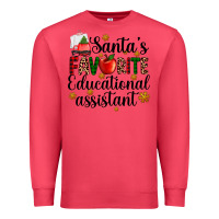 Cardinal santa's favorite educational assistant Premium Sweatshirt - AdoDesignShop