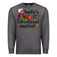 Charcoal Heather santa's favorite educational assistant Premium Sweatshirt - AdoDesignShop