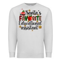 Dove Grey santa's favorite educational assistant Premium Sweatshirt - AdoDesignShop