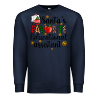 Navy santa's favorite educational assistant Premium Sweatshirt - AdoDesignShop