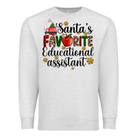 Oatmeal Heather santa's favorite educational assistant Premium Sweatshirt - AdoDesignShop