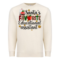 Sandshell santa's favorite educational assistant Premium Sweatshirt - AdoDesignShop
