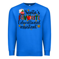 True Royal santa's favorite educational assistant Premium Sweatshirt - AdoDesignShop