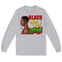 Moon Dust black men are dope black man Long Sleeve Tee - texasbilliewilder