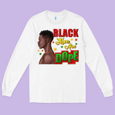 Long Sleeve Tee black men are dope black man