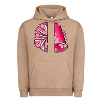 Pigment Burro custom name cheerleader with megaphone Urban Hoodie - MaliasSmallBusiness