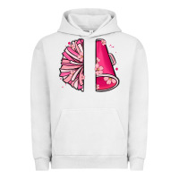 Pigment Lunar Rock custom name cheerleader with megaphone Urban Hoodie - MaliasSmallBusiness