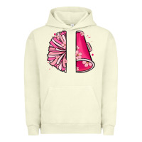 Pigment Pistachio custom name cheerleader with megaphone Urban Hoodie - MaliasSmallBusiness