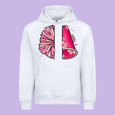 Custom Name Cheerleader With Megaphone Urban Hoodie Designed By Maliassmallbusiness