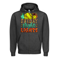 Charcoal Heather friday night lights softball Zipper Hoodie - Zillion Design Studio