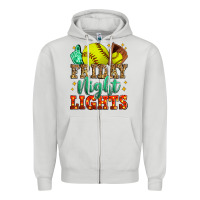 Dove Grey friday night lights softball Zipper Hoodie - Zillion Design Studio