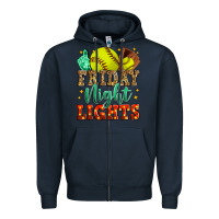 Navy friday night lights softball Zipper Hoodie - Zillion Design Studio