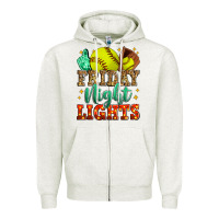 Oatmeal Heather friday night lights softball Zipper Hoodie - Zillion Design Studio