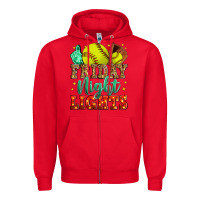 Red friday night lights softball Zipper Hoodie - Zillion Design Studio