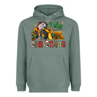 Sage i dig Christmas bulldozer santa Heavyweight Hoodie - JahusDesignShop