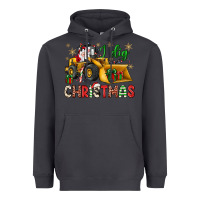 Smoke i dig Christmas bulldozer santa Heavyweight Hoodie - JahusDesignShop