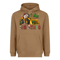 Toasted Coconut i dig Christmas bulldozer santa Heavyweight Hoodie - JahusDesignShop
