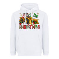 White i dig Christmas bulldozer santa Heavyweight Hoodie - JahusDesignShop